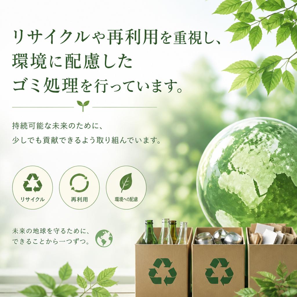 環境に優しいゴミ処理