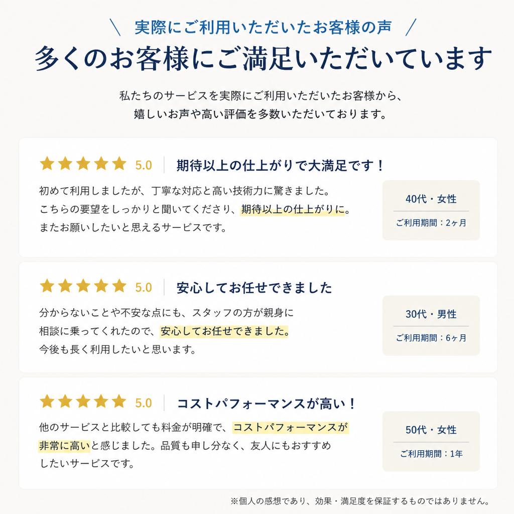 お客様の声